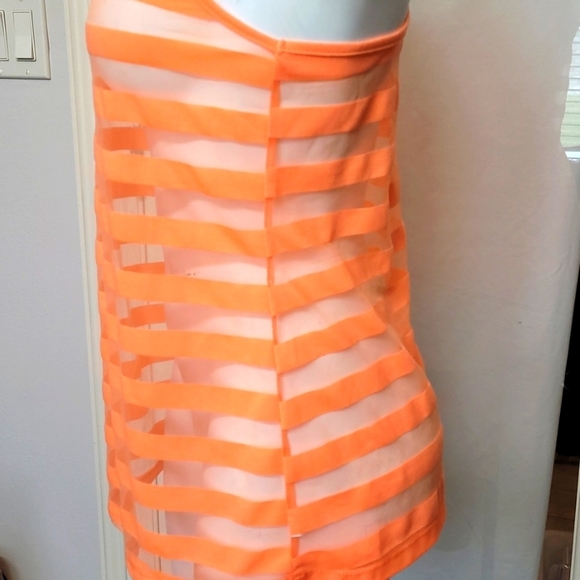 Dots Orange Striped Tank Top - Picture 3 of 6